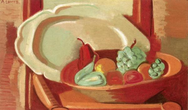 Still Life With Plate Of Fruit by André Lhote