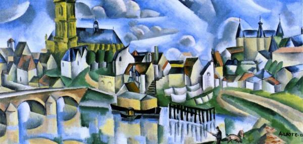 View Of The City Of Nevers by André Lhote