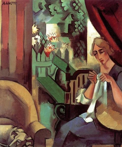 Woman Embroidering by André Lhote