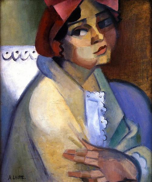 Woman In A Bonnet, Sulking by André Lhote