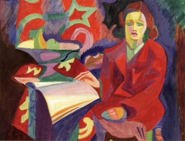 Woman In A Red Coat by André Lhote