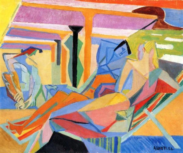 Woman On The Beach by André Lhote Oil Painting Reproductions