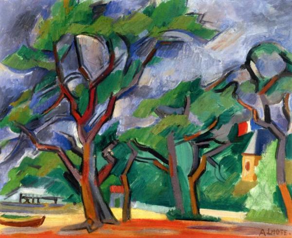 Wooded Shore At Piquey by André Lhote