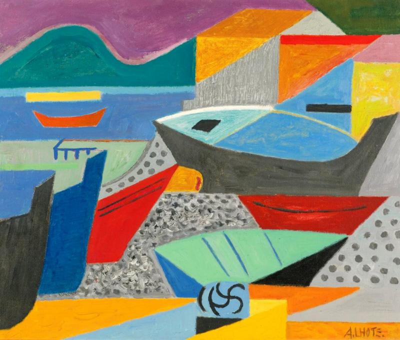 Barques Sur La GrÈve, 1956 by André Lhote