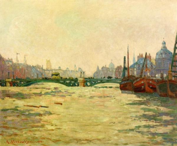 Boats On The Seine by Andre Wilder