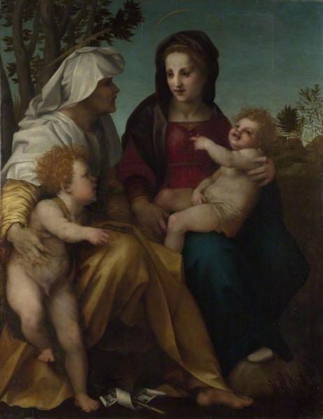 The Madonna And Child With Saint Elizabeth And John The Baptist by Andrea Del Sarto Oil Painting Reproductions