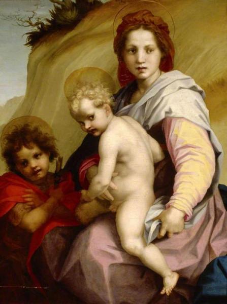 The Madonna And Child With The Infant Saint John The Baptist by Andrea Del Sarto Oil Painting Reproductions