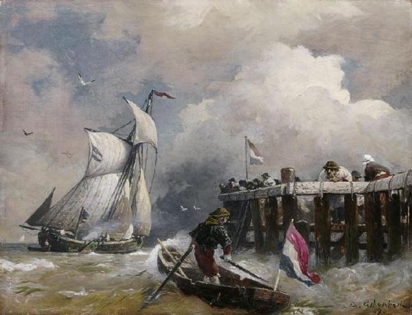 On The Dutch Coast by Andreas Achenbach