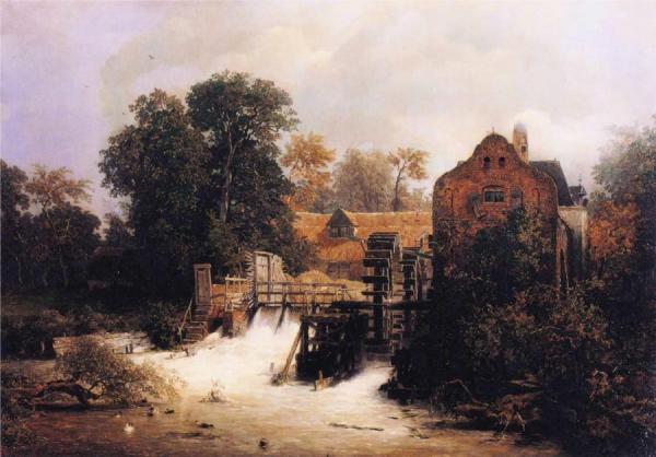 Westphalian Mill by Andreas Achenbach