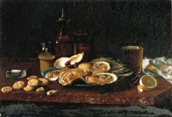 Still Life: Oysters On The Half Shell by Andrew J. H. Way