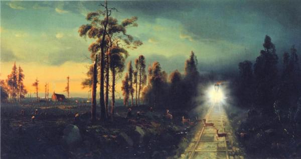 Andrew W. Melrose Westward The Star Of Empire Takes Its Way: Near Council Bluffs, Iowa