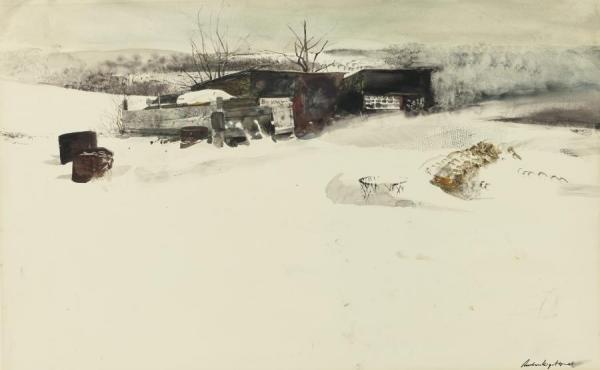 Adam's Sheds by Andrew Wyeth