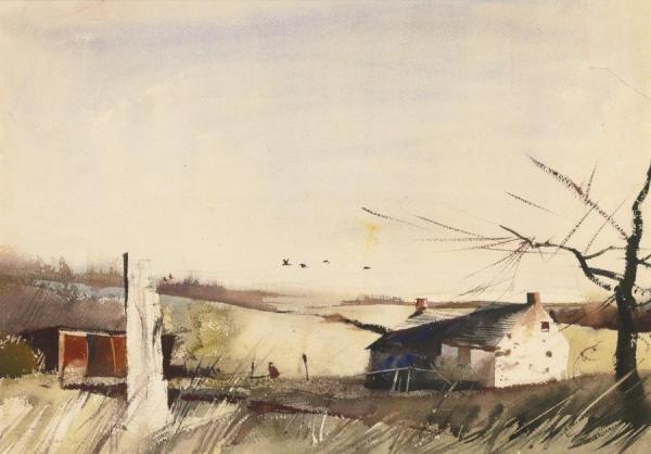 Chadd's Ford Landscape (adam Johnson's House) by Andrew Wyeth