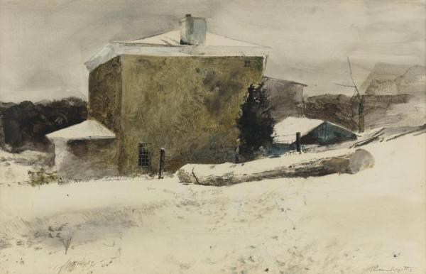 Firewood (study For Groundhog Day) by Andrew Wyeth