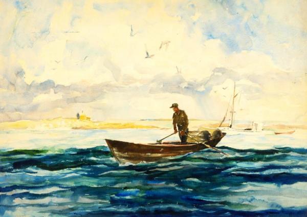 In The Boat by Andrew Wyeth