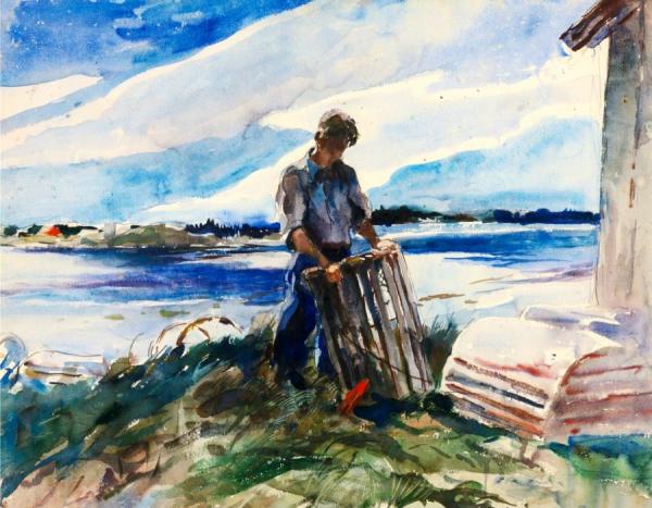 Lobsterman (walt Anderson) by Andrew Wyeth