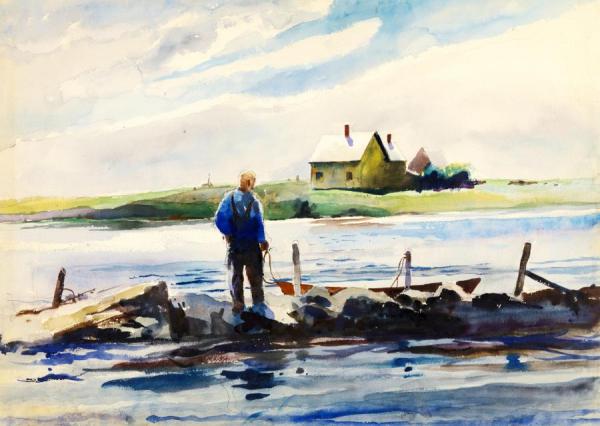 Man And Dory by Andrew Wyeth