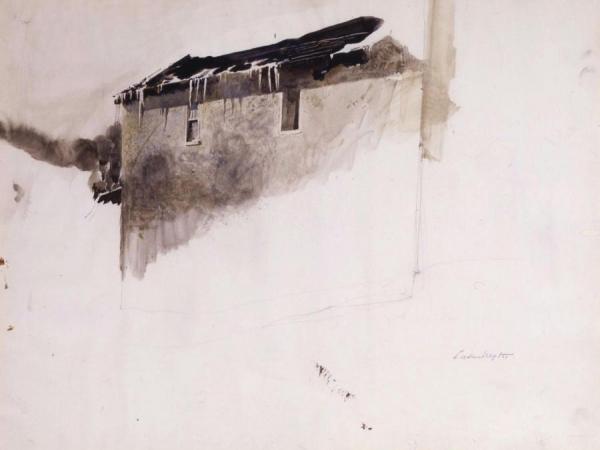 Mill And Icicles by Andrew Wyeth