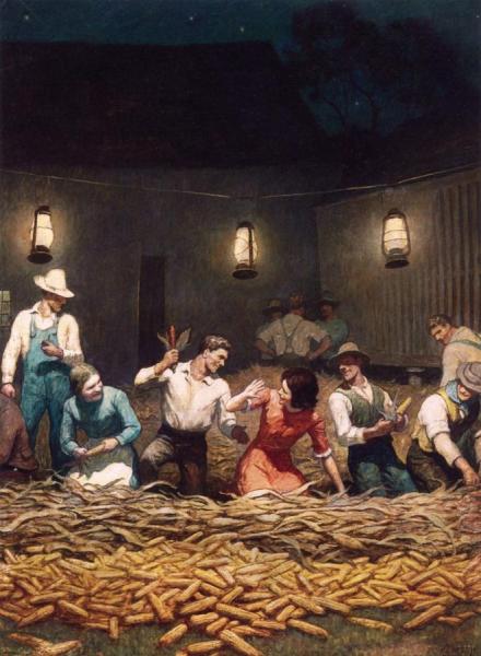 The Husking Bee by Andrew Wyeth