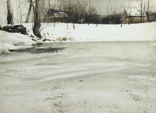 Below The Dam by Andrew Wyeth