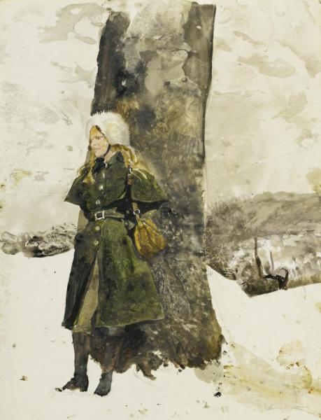 In The Orchard (helga In Orchard) by Andrew Wyeth