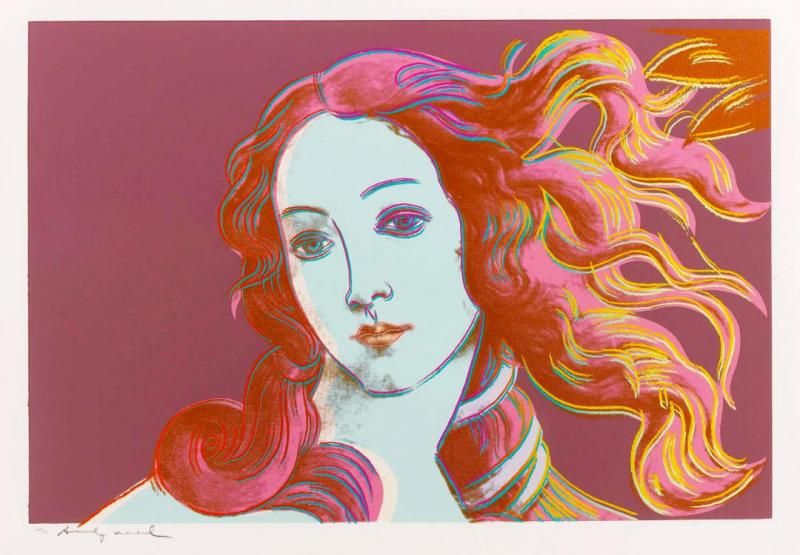 Details Of Renaissance Paintings (sandro Botticelli, Birth Of Venus, 1492) (f. & S. Ii.317) by Andy Warhol