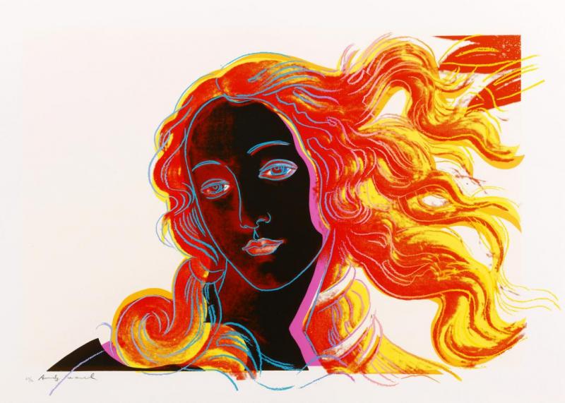 Details Of Renaissance Paintings (sandro Botticelli, Birth Of Venus, 1492) (f. & S. Ii.318) by Andy Warhol