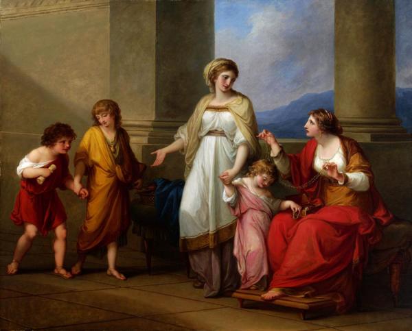 Cornelia, Mother Of The Gracchi by Angelica Kauffman