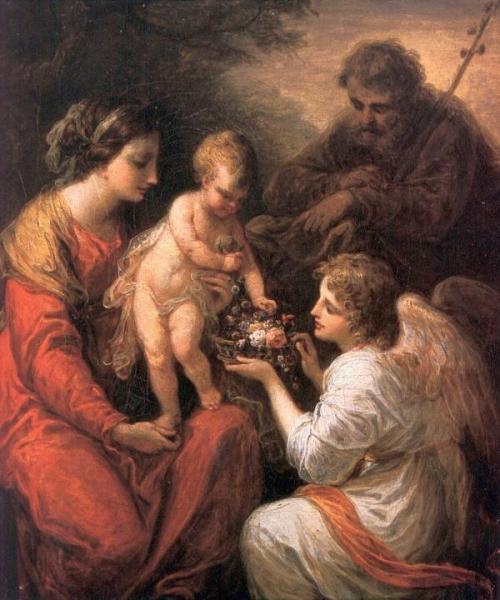 Holy Family With An Angel by Angelica Kauffman