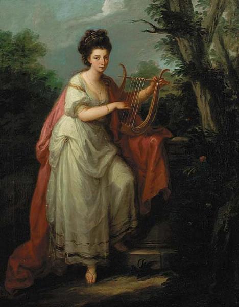 Angelica Kauffman Portrait Of A Lady As Music