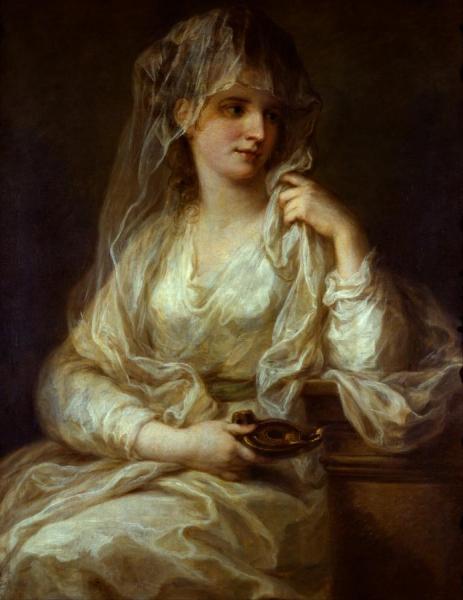 Portrait Of A Woman As A Vestal Virgin by Angelica Kauffman