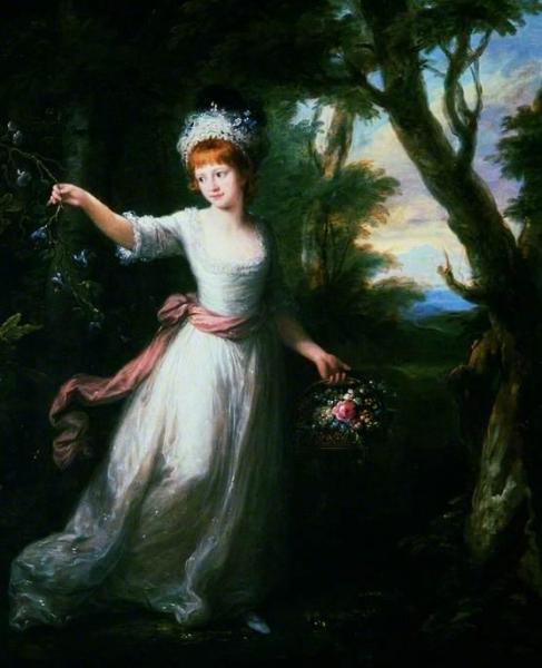 Portrait Of Henrietta Laura Pulteney by Angelica Kauffman