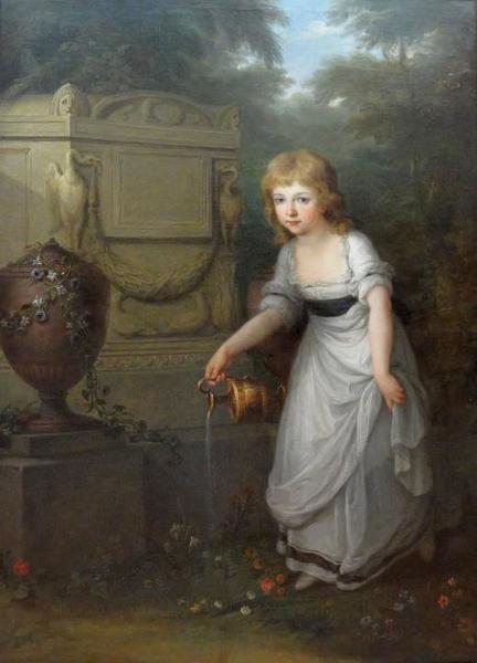 Portrait Of Krystyna Potocka by Angelica Kauffman