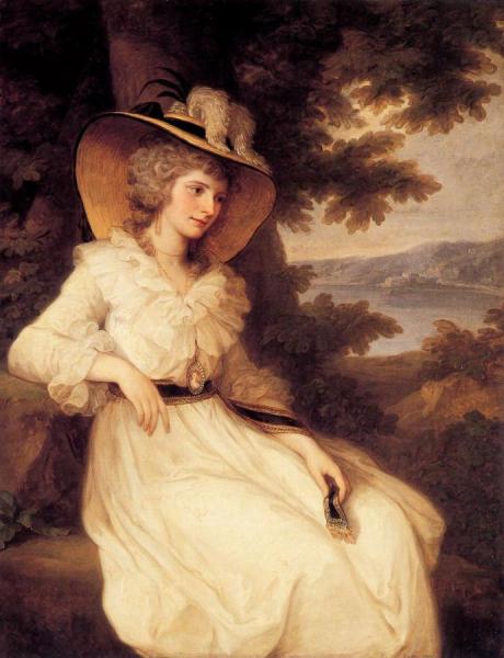 Portrait Of Lady Elizabeth Foster by Angelica Kauffman Oil Painting Reproductions