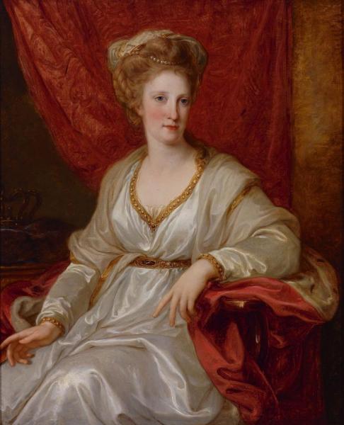 Portrait Of Maria Carolina Of Austria by Angelica Kauffman