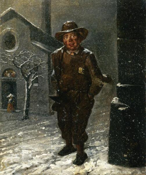 Angelo Inganni The Chimney Sweep
