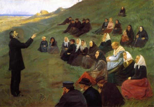 A Mission Meeting (by Frybakken At Skagen) by Anna Ancher