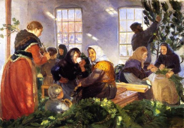 Before The Royal Visit by Anna Ancher Oil Painting Reproductions