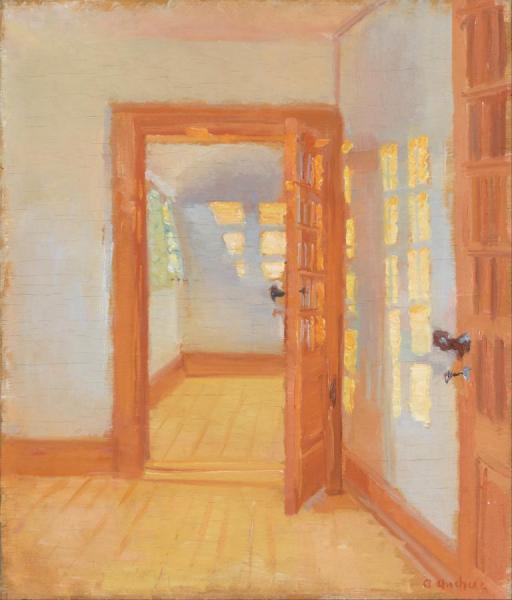 Interior. Brondum's Annex by Anna Ancher Oil Painting Reproductions