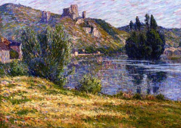 Ruins Of Château Gaillard, Le Siene by Anna Boch