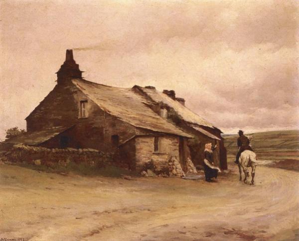 A Lone Cottage In Cornwall by Anna Mary Richards Brewster