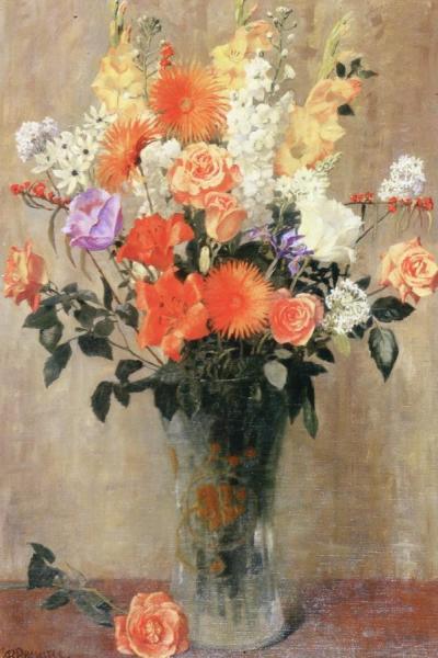 An Old Fashioned Posy by Anna Mary Richards Brewster Oil Painting Reproductions
