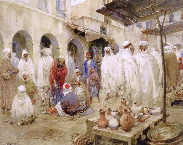 Arab Marketplace by Anna Mary Richards Brewster