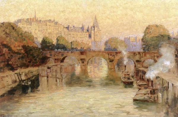 Île De La Cité, Paris by Anna Mary Richards Brewster