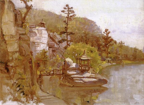 Lake Muhunk by Anna Mary Richards Brewster