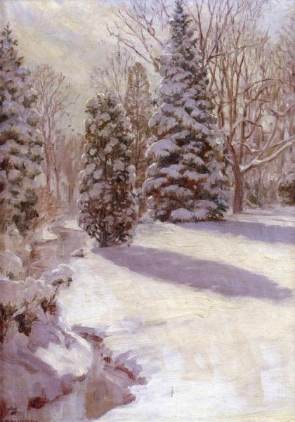 Snow Scene, Fox Meadow by Anna Mary Richards Brewster