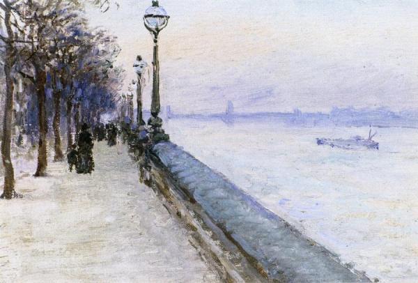 The Chelsea Embankment by Anna Mary Richards Brewster