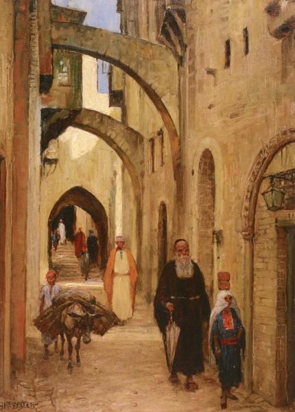 The Via Dolorosa, Jerusalem by Anna Mary Richards Brewster