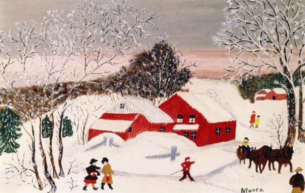 Anna Mary Robertson Moses Home From School