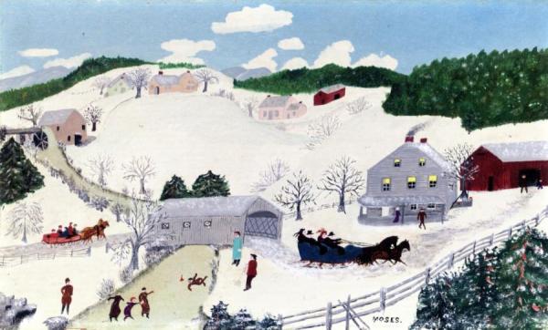 Over The River To Grandma by Anna Mary Robertson Moses